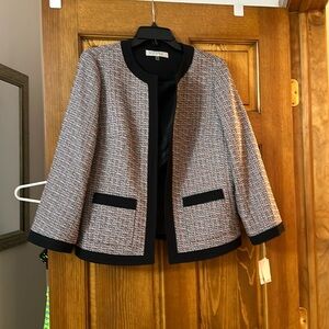 NWT Kasper Size 10 fire red multi jacket